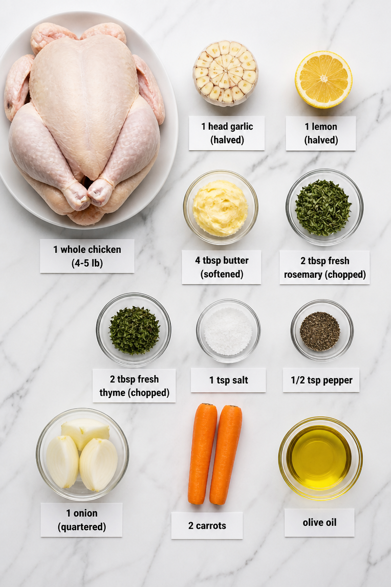 Roasted Garlic Herb Whole Chicken Roasted Garlic Herb Whole Chicken