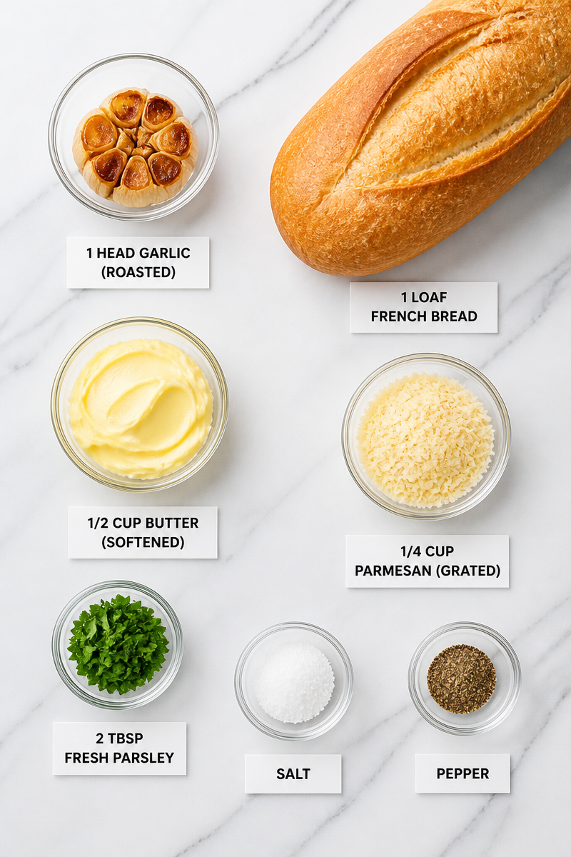 Roasted Garlic Homemade Bread Side Dish Roasted Garlic Homemade Bread Side Dish