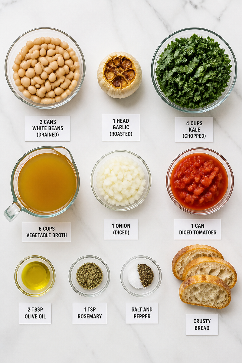Roasted Garlic White Bean Kale Stew Roasted Garlic White Bean Kale Stew