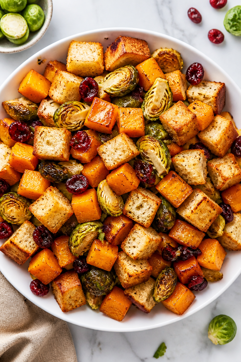 Roasted Vegetable Panzanella Bread Salad