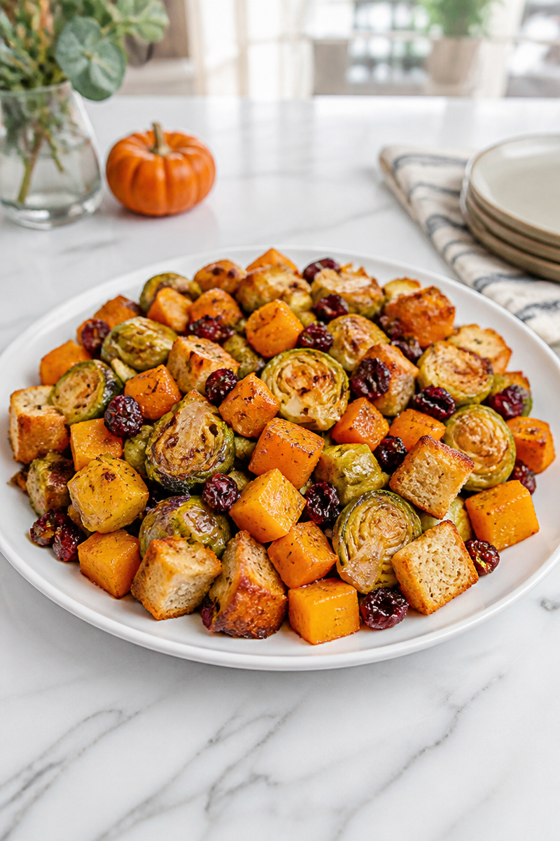 Roasted Vegetable Panzanella Bread Salad