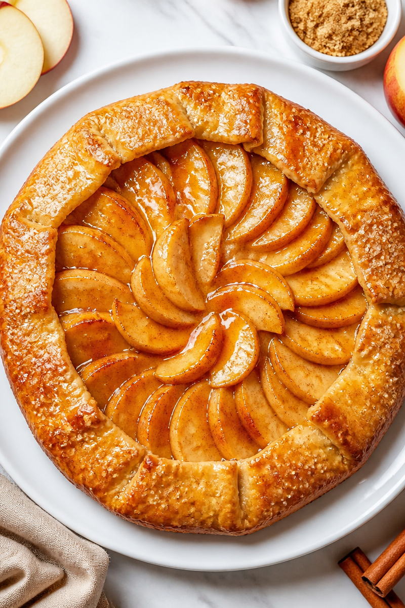Rustic Apple Galette Puff Pastry