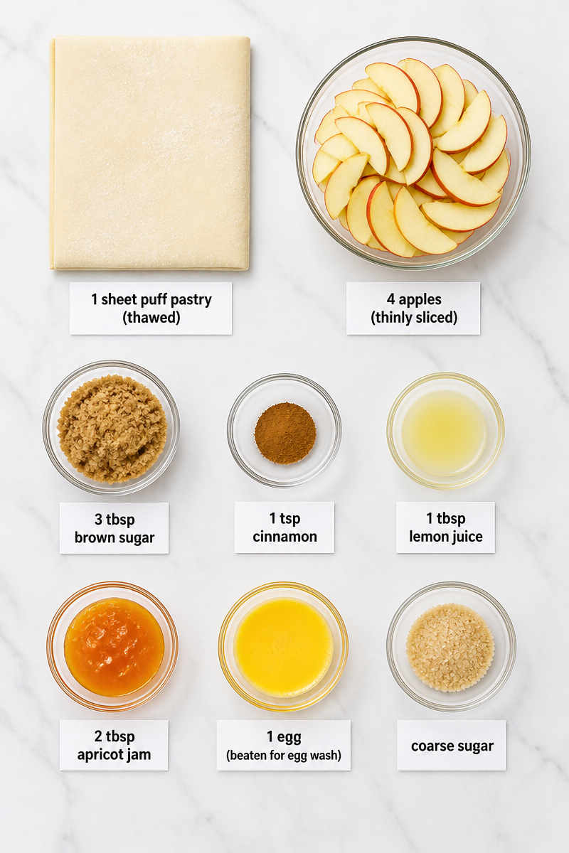Rustic Apple Galette Puff Pastry