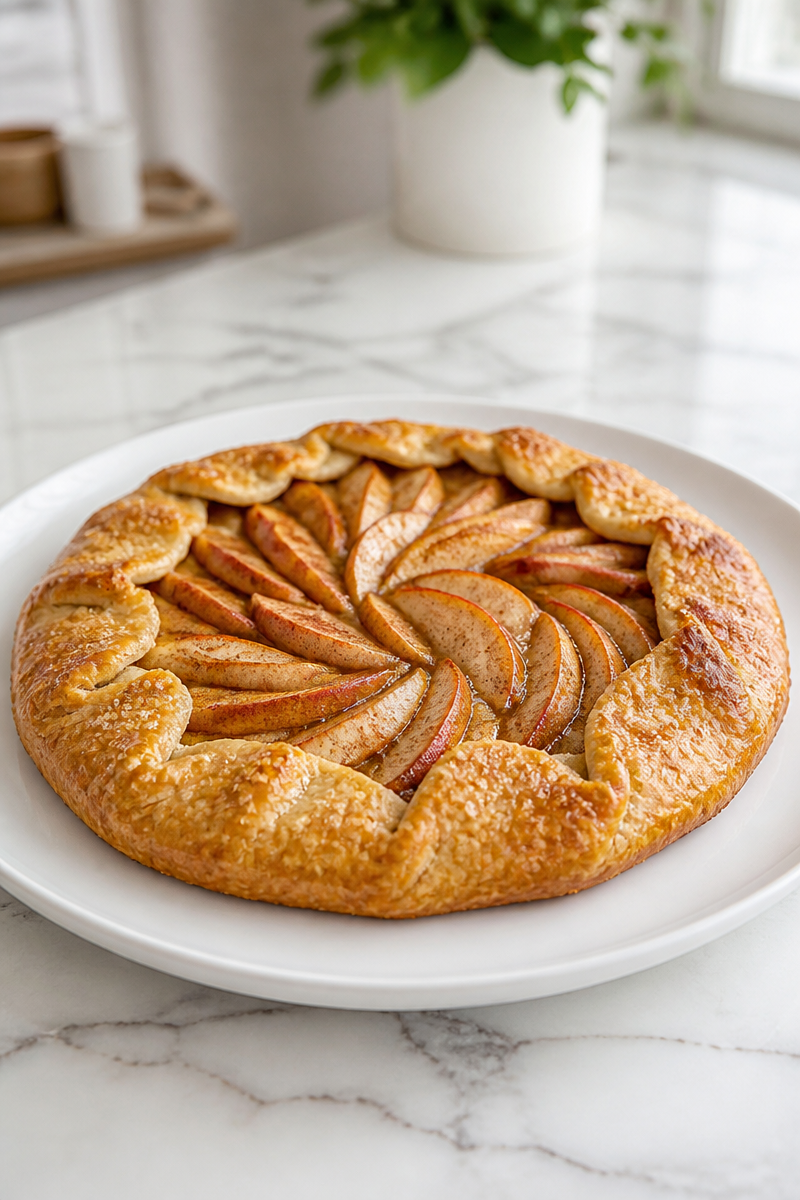 Rustic Apple Galette With Cinnamon Rustic Apple Galette With Cinnamon