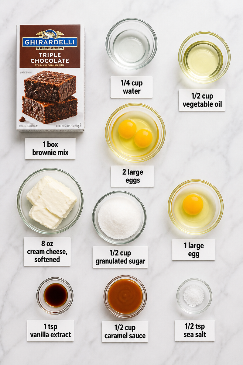 Salted Caramel Cheesecake Brownie Bar Salted Caramel Cheesecake Brownie Bar