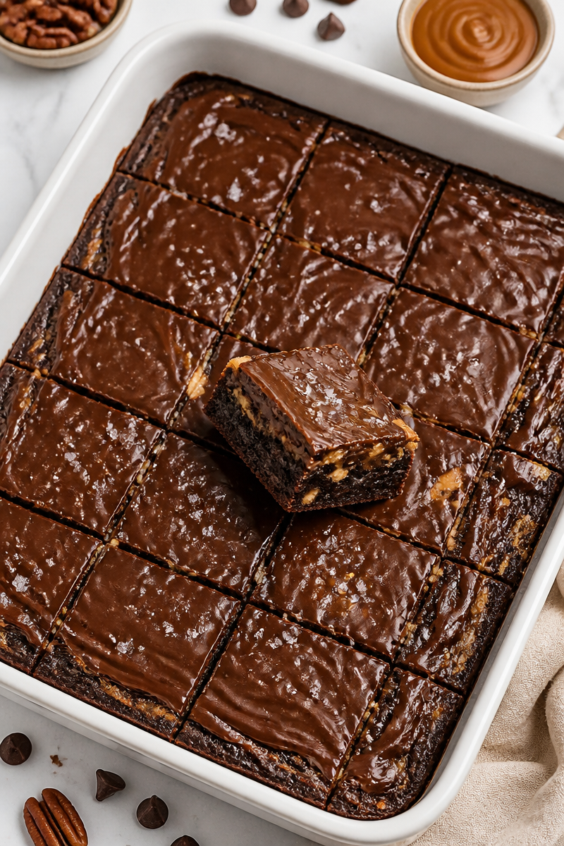 Salted Caramel Cheesecake Brownie Pecan Salted Caramel Cheesecake Brownie Pecan