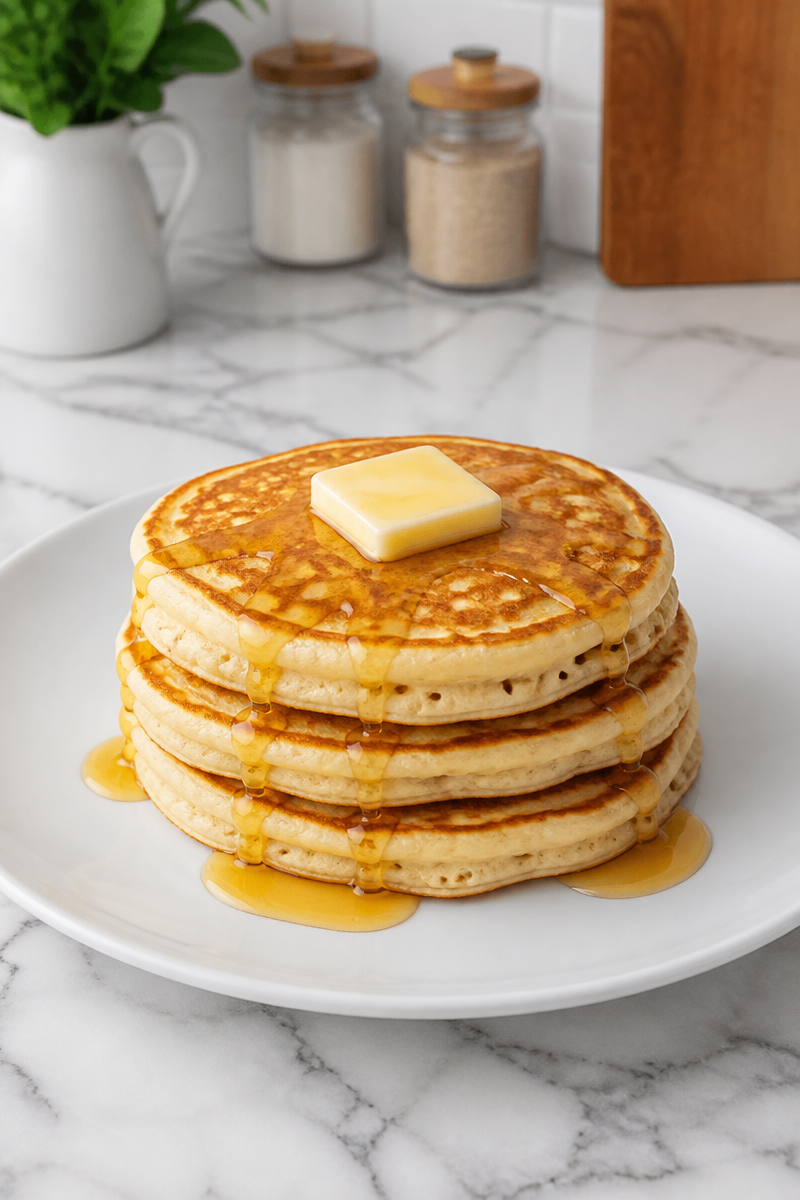 Same Day Sourdough Discard Pancake Fluffy
