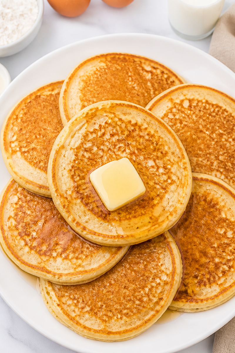Same Day Sourdough Discard Pancake Fluffy