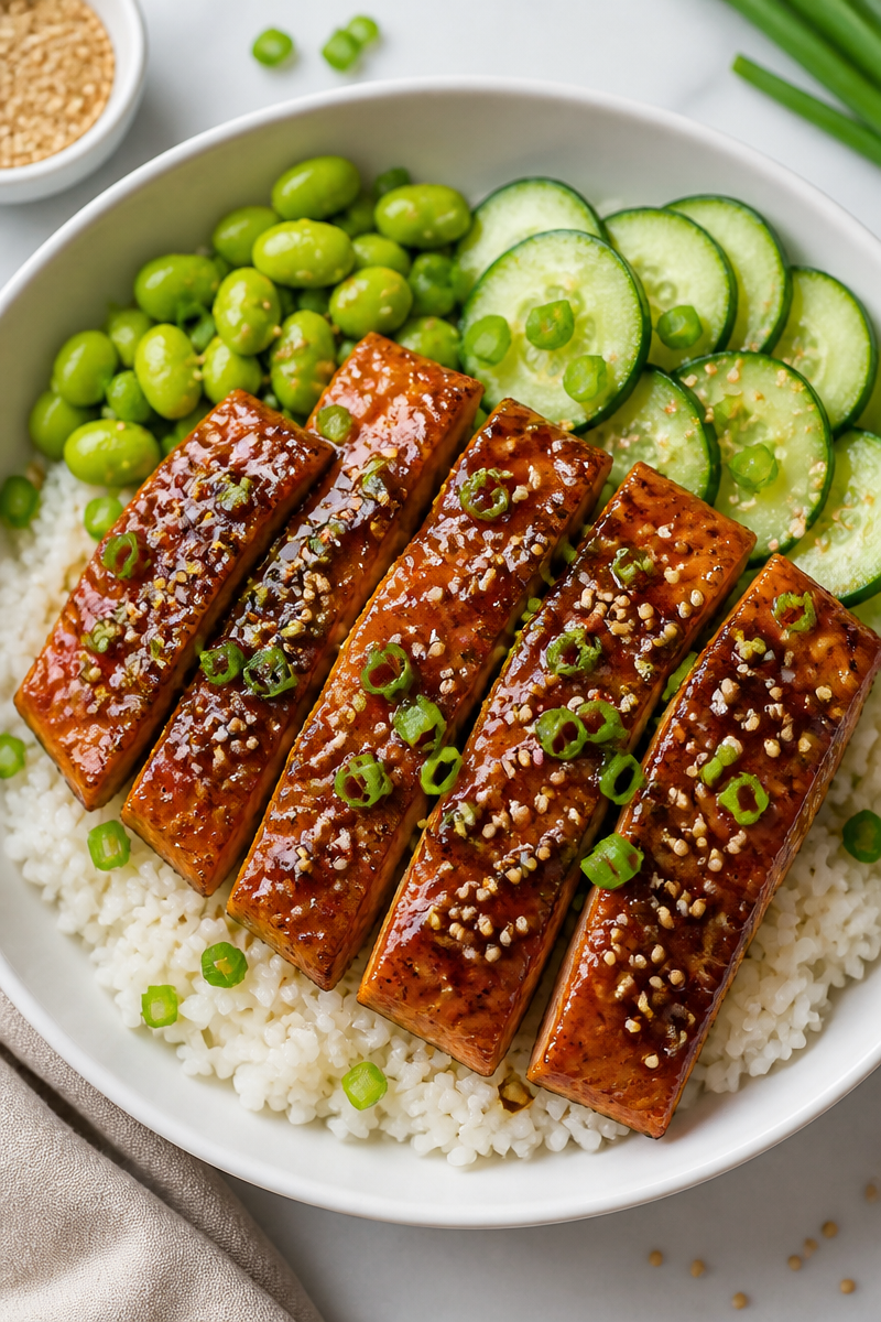 Sesame Ginger Salmon Rice Bowl