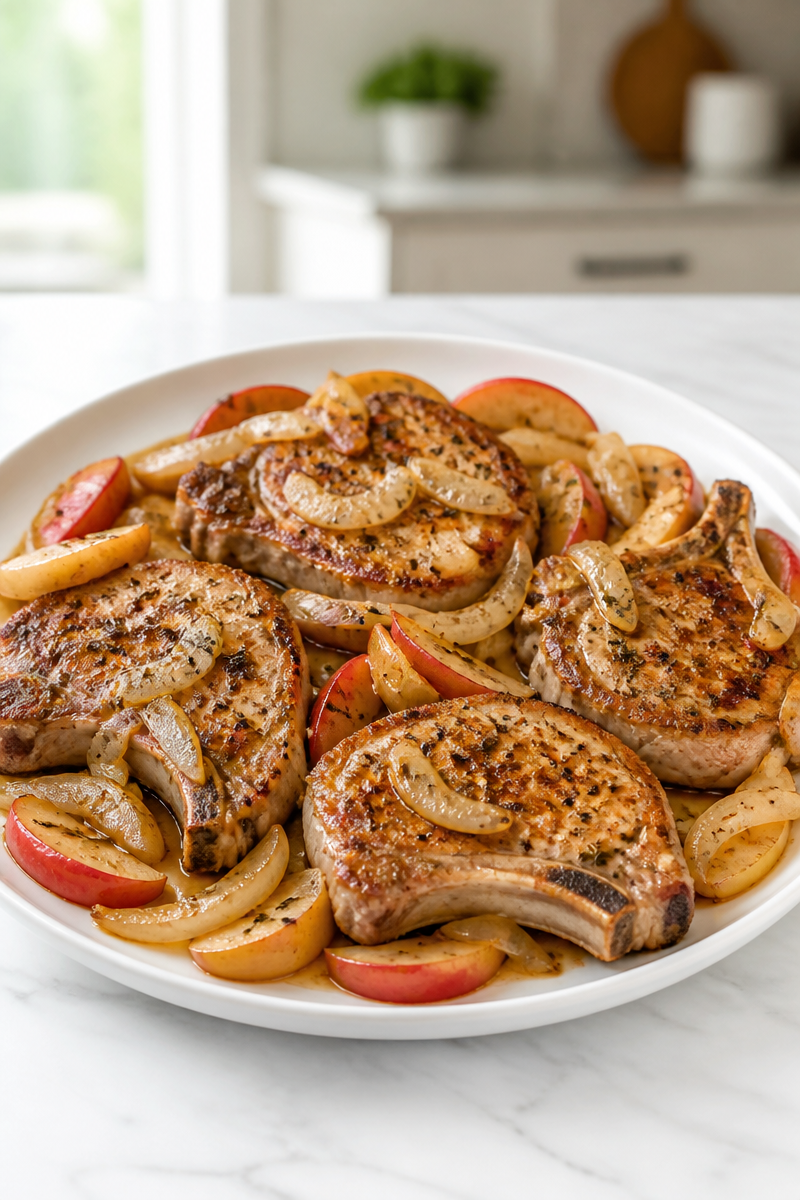 Sheet Pan Pork Chop Apple Freezer