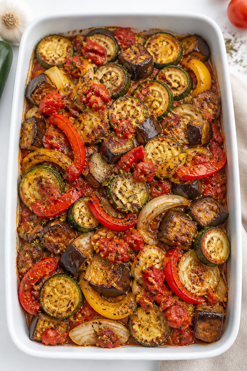 Sheet Pan Ratatouille Vegetable Freezer Meal Sheet Pan Ratatouille Vegetable Freezer Meal
