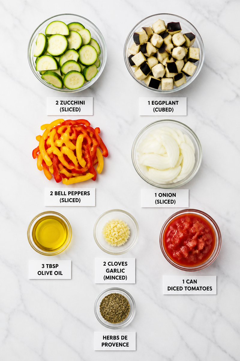 Sheet Pan Ratatouille Vegetable Freezer Meal Sheet Pan Ratatouille Vegetable Freezer Meal
