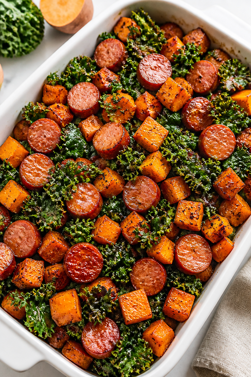 Sheet Pan Sausage Sweet Potato Kale Sheet Pan Sausage Sweet Potato Kale