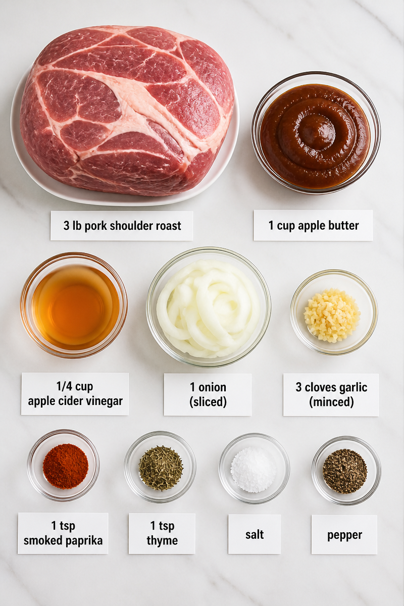 Slow Cooker Apple Butter Pork Roast