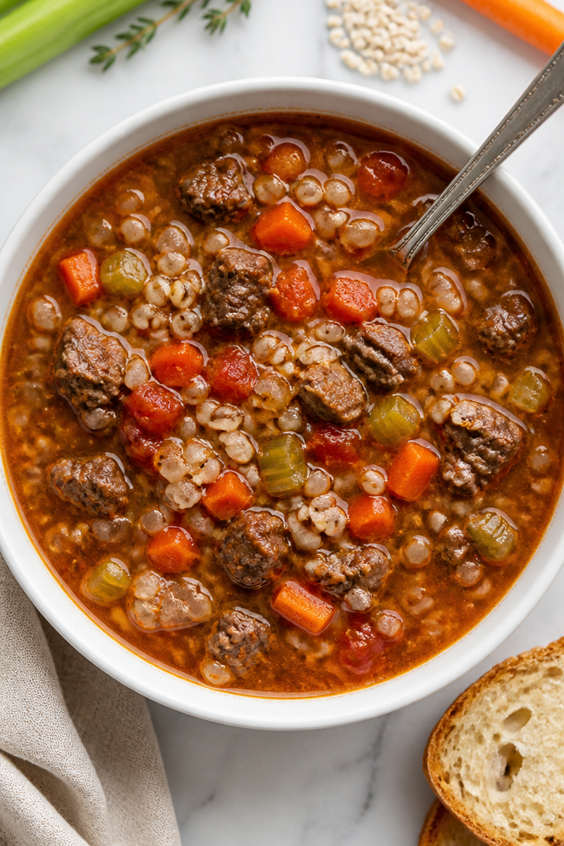 Slow Cooker Beef Vegetable Barley Soup Slow Cooker Beef Vegetable Barley Soup