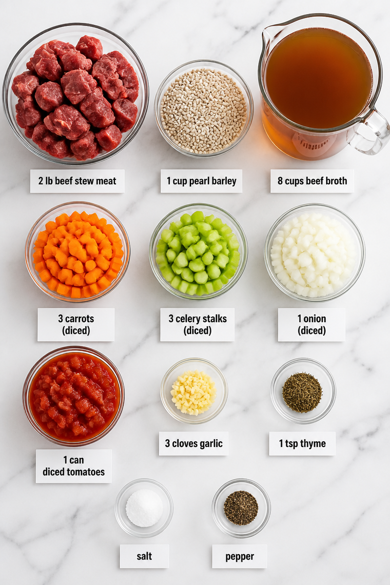 Slow Cooker Beef Vegetable Barley Soup Slow Cooker Beef Vegetable Barley Soup
