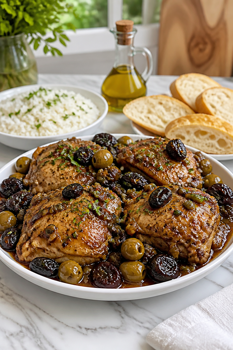 Slow Cooker Chicken Marbella Fall Flavors