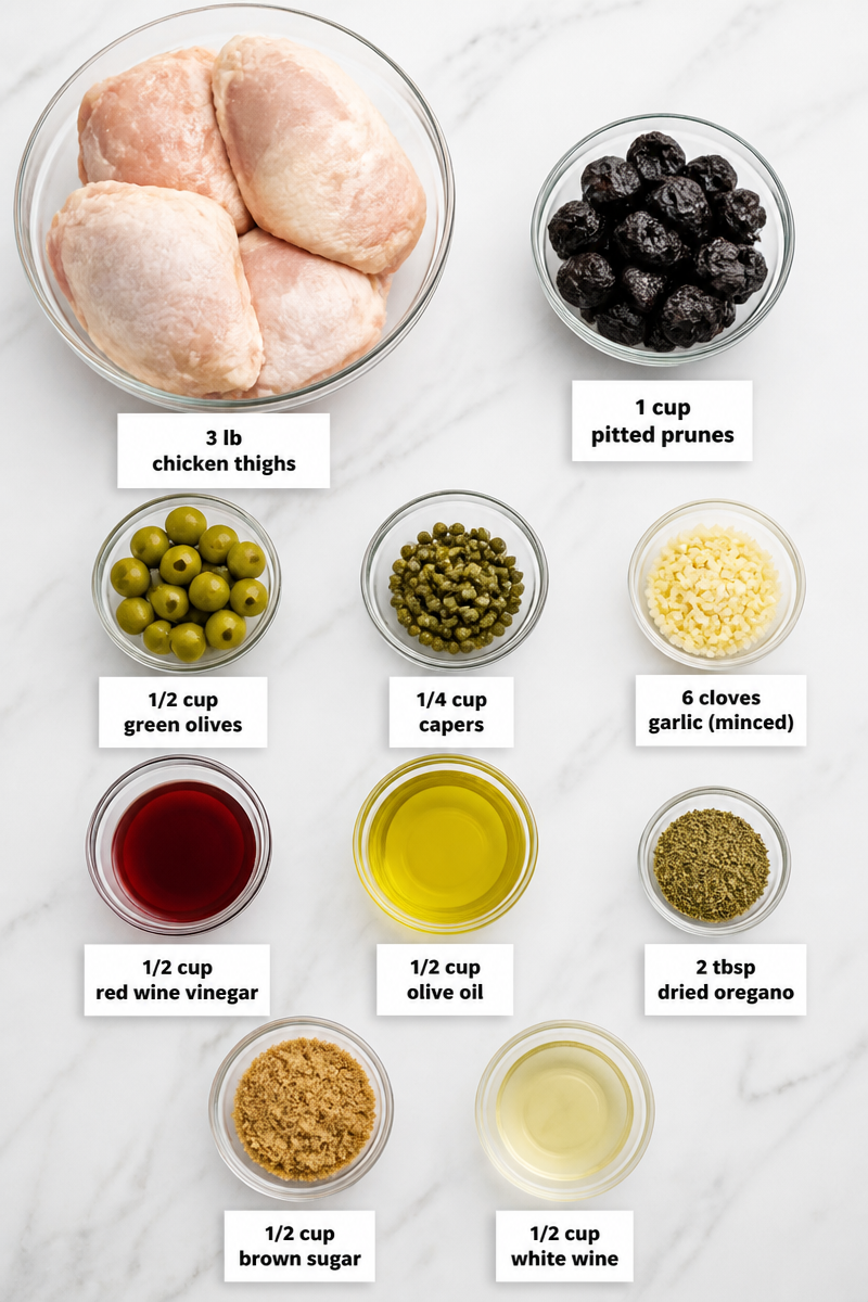 Slow Cooker Chicken Marbella Fall Flavors