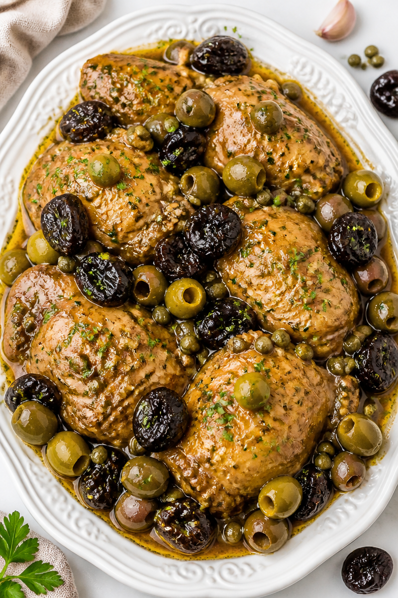 Slow Cooker Chicken Marbella Fall Flavors