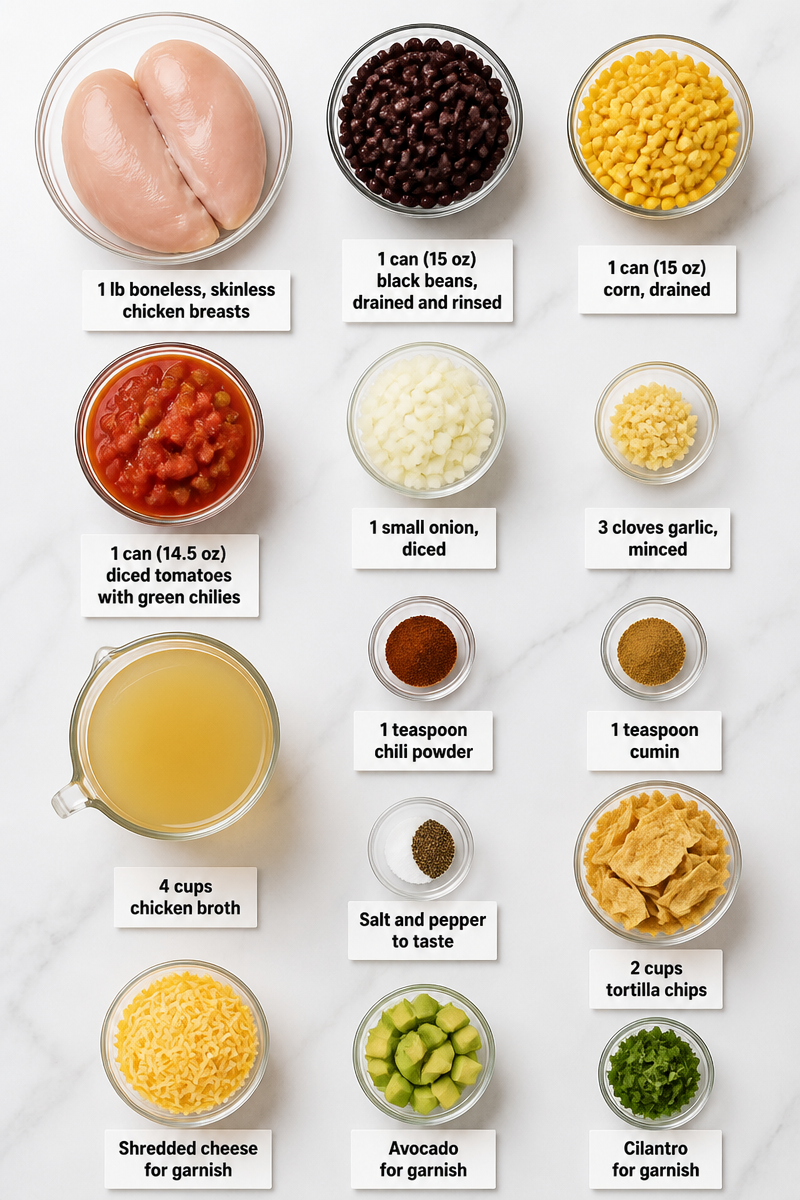 Slow Cooker Chicken Tortilla Soup