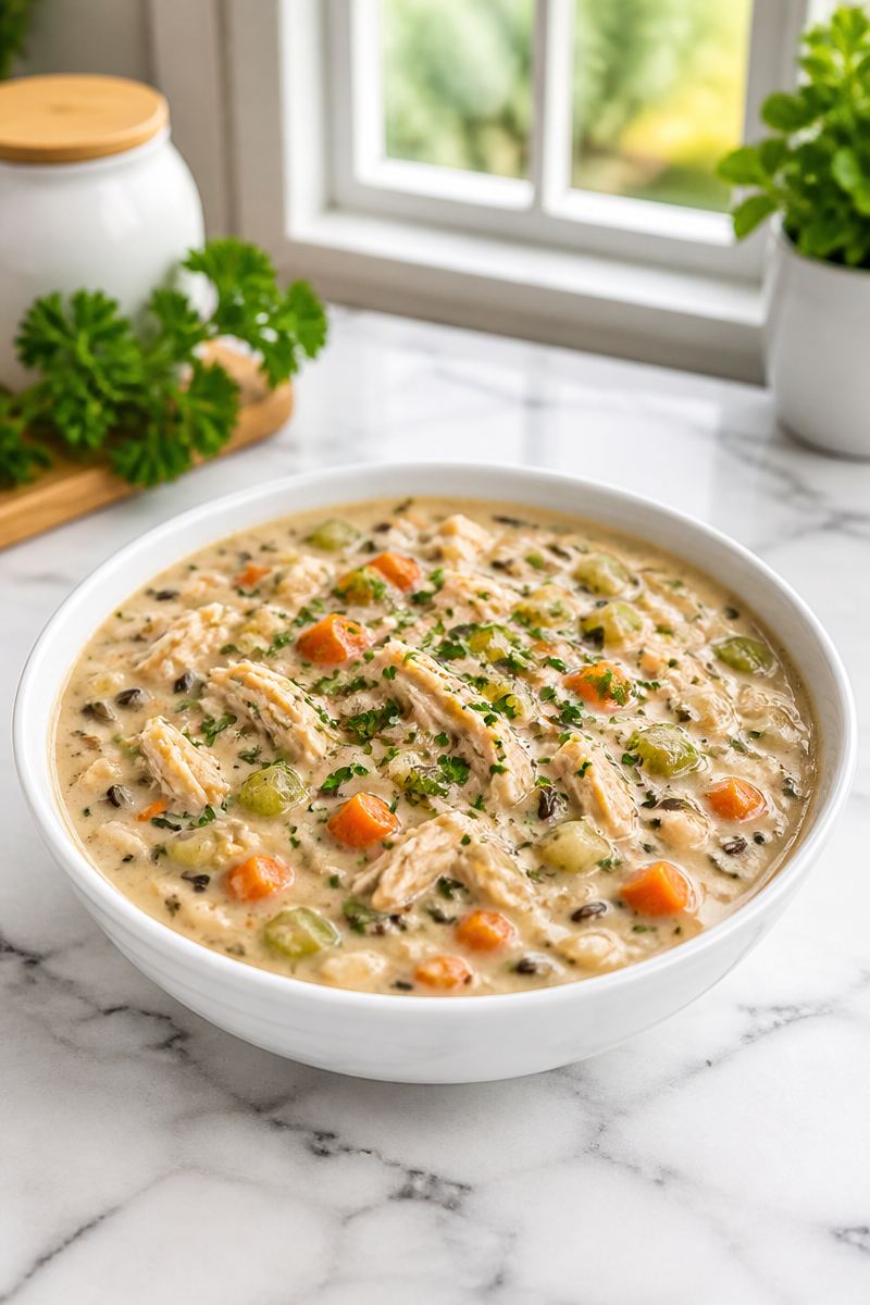 Slow Cooker Chicken Wild Rice Soup Slow Cooker Chicken Wild Rice Soup
