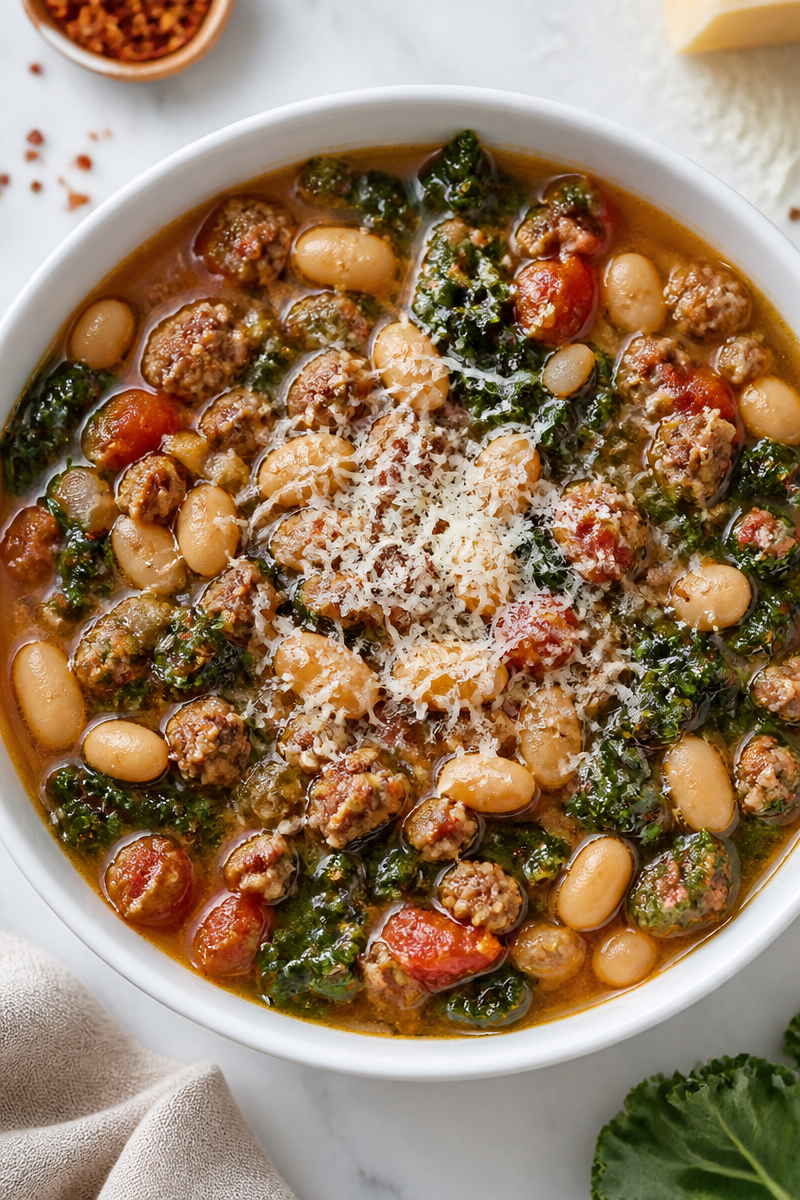 Slow Cooker Sausage Kale White Bean Slow Cooker Sausage Kale White Bean
