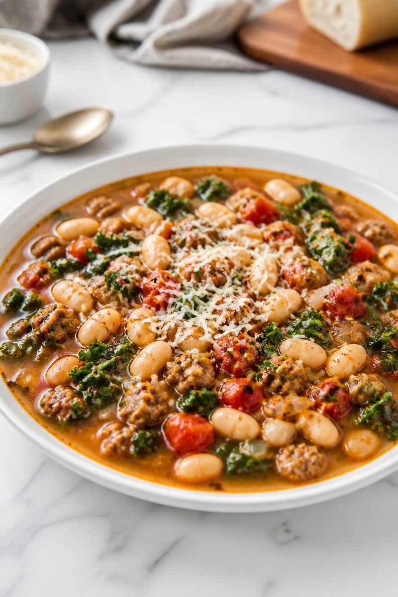 Slow Cooker Sausage Kale White Bean Slow Cooker Sausage Kale White Bean