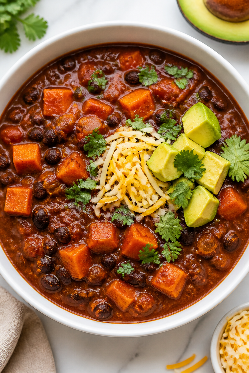 Slow Cooker Sweet Potato Black Chili Slow Cooker Sweet Potato Black Chili