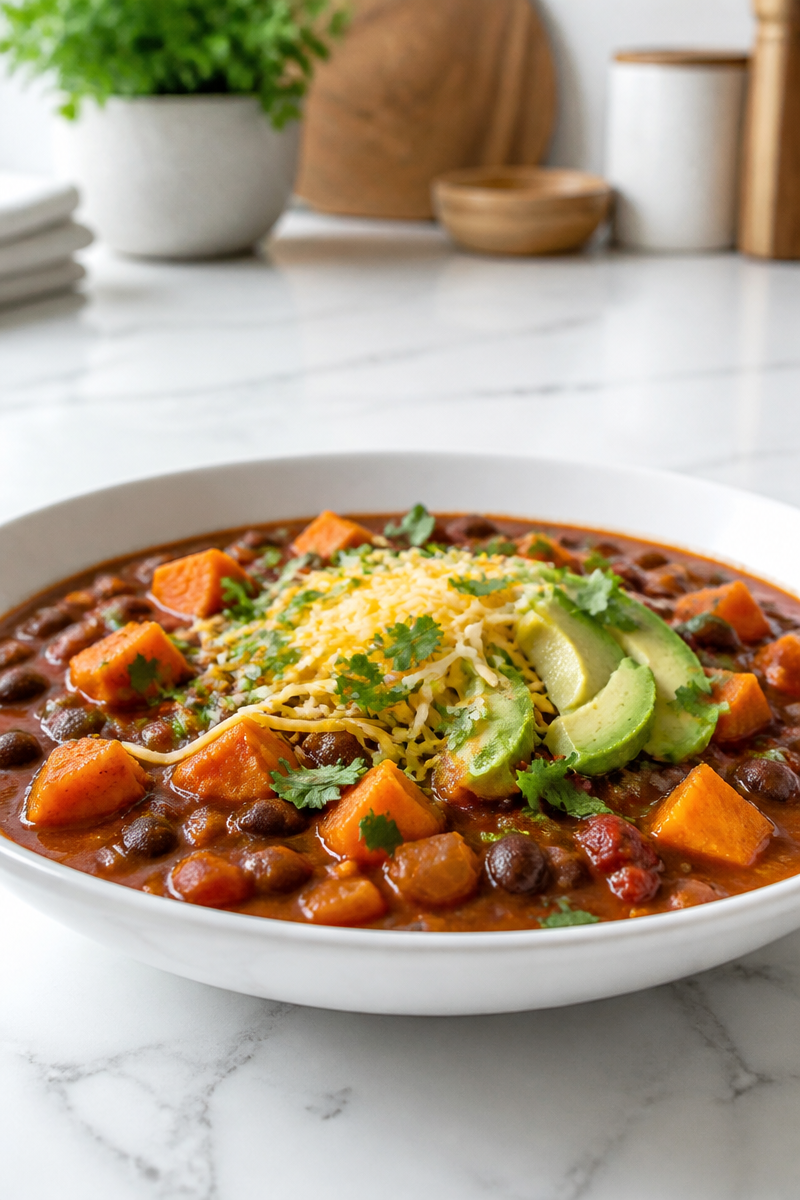 Slow Cooker Sweet Potato Black Chili Slow Cooker Sweet Potato Black Chili