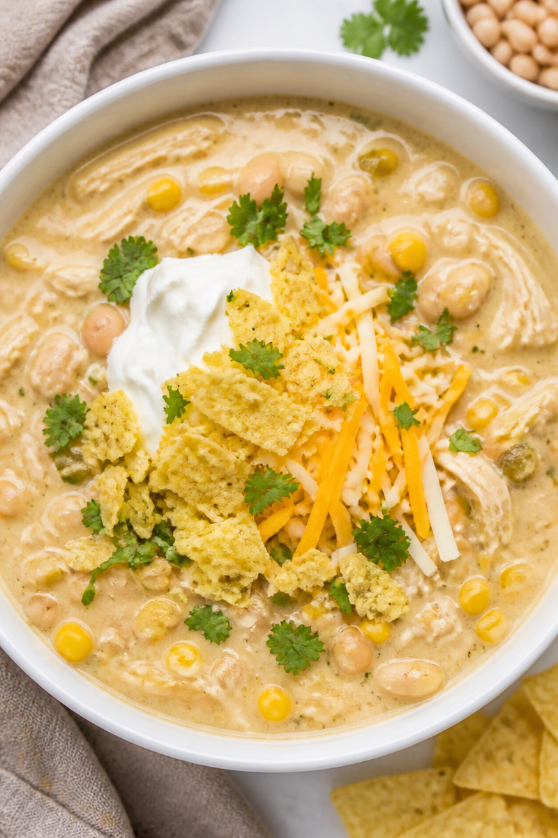 Slow Cooker White Chicken Chili