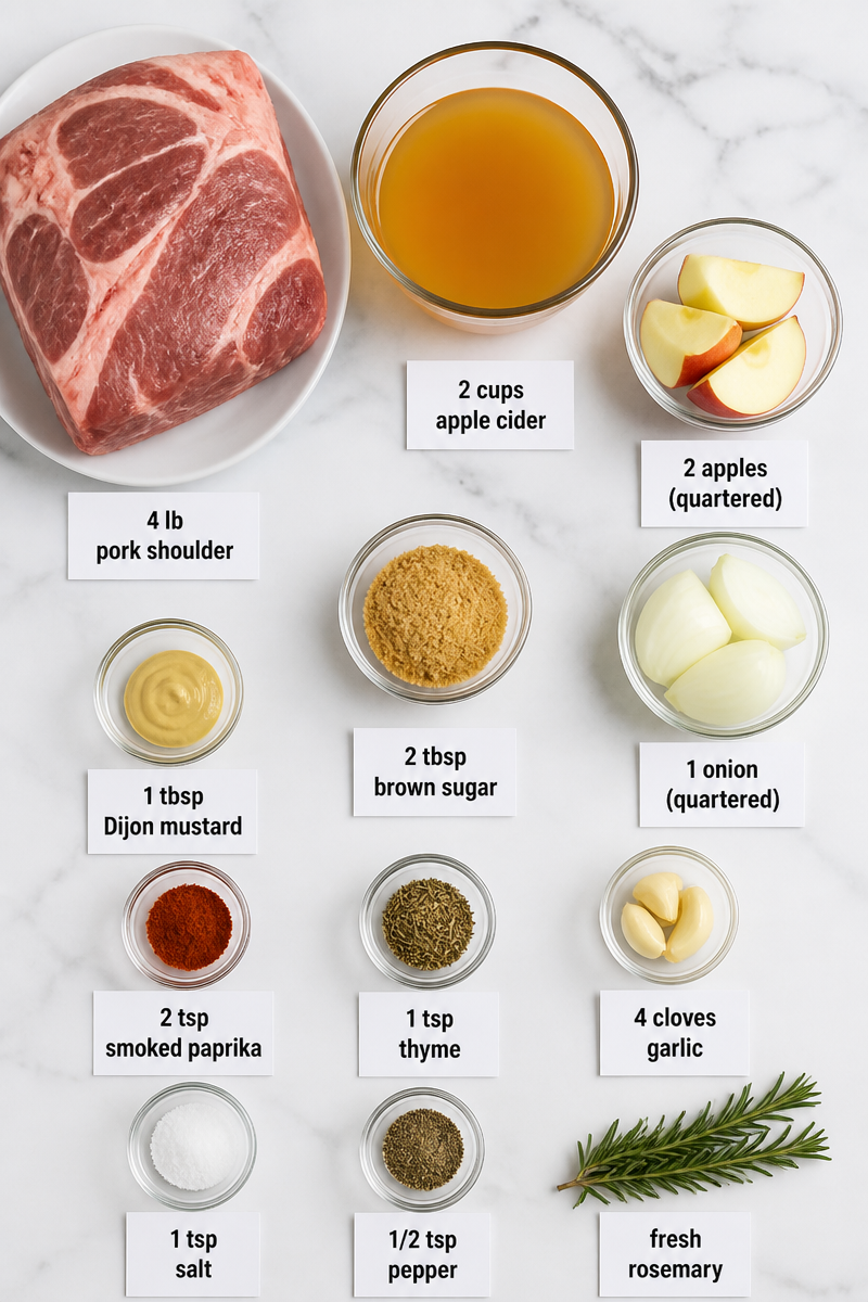 Slow Roasted Pork Shoulder Apple Cider Slow Roasted Pork Shoulder Apple Cider