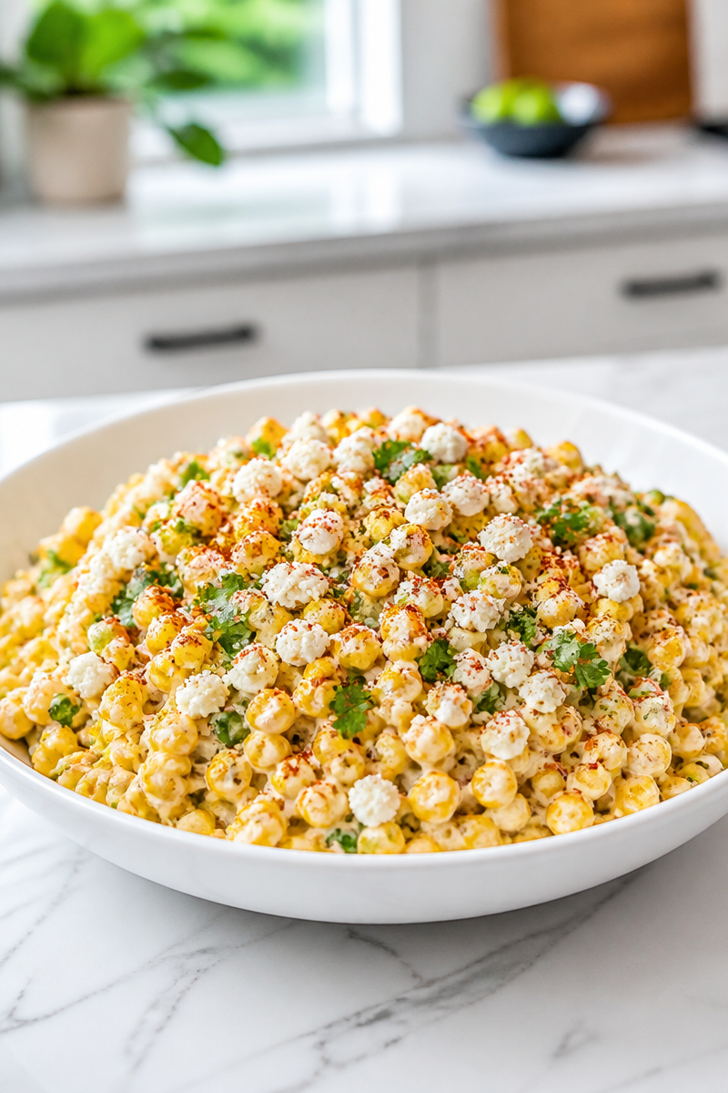Smoky Grilled Corn Elote Salad