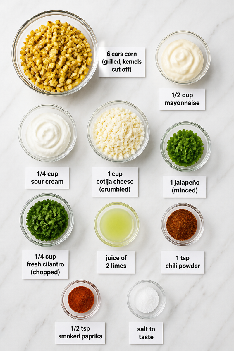 Smoky Grilled Corn Elote Salad