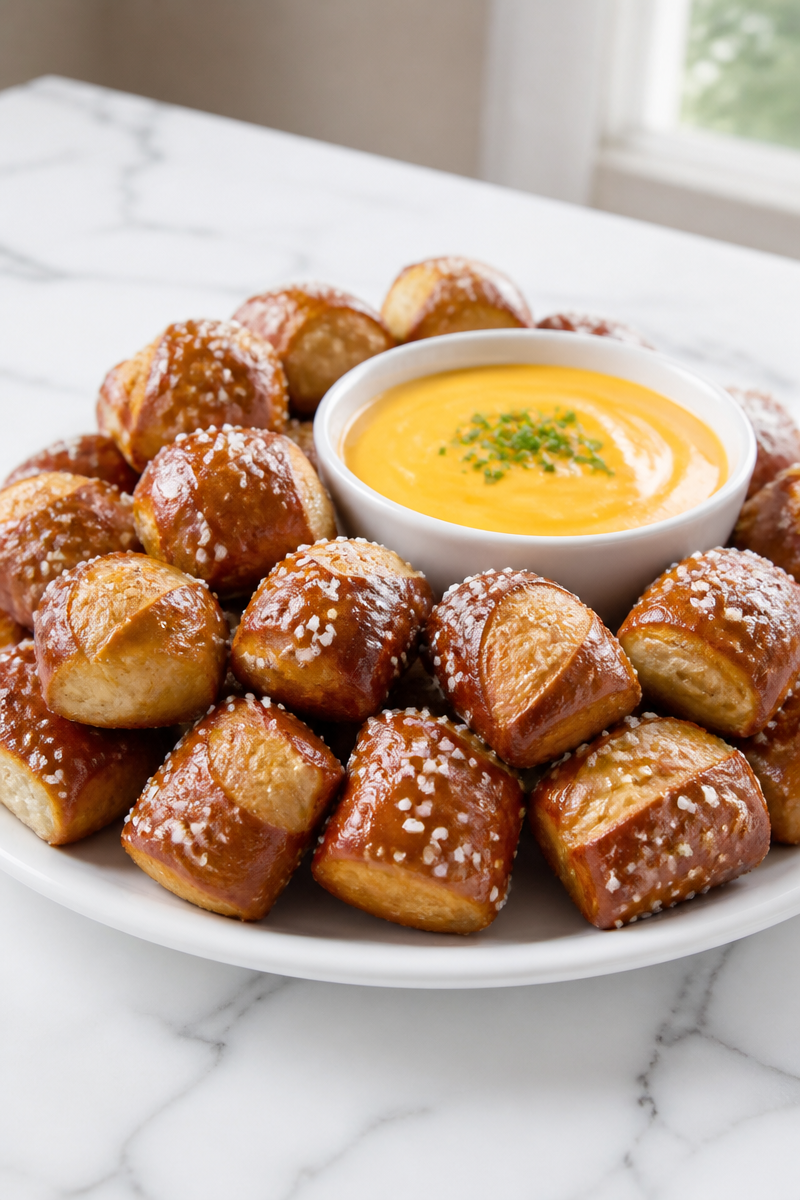 Soft Pretzel Bite Beer Cheese Soft Pretzel Bite Beer Cheese