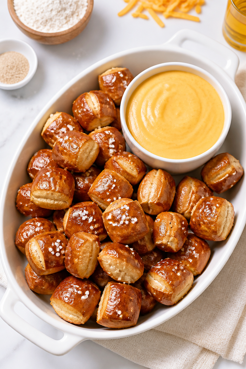 Soft Pretzel Bite Beer Cheese Soft Pretzel Bite Beer Cheese