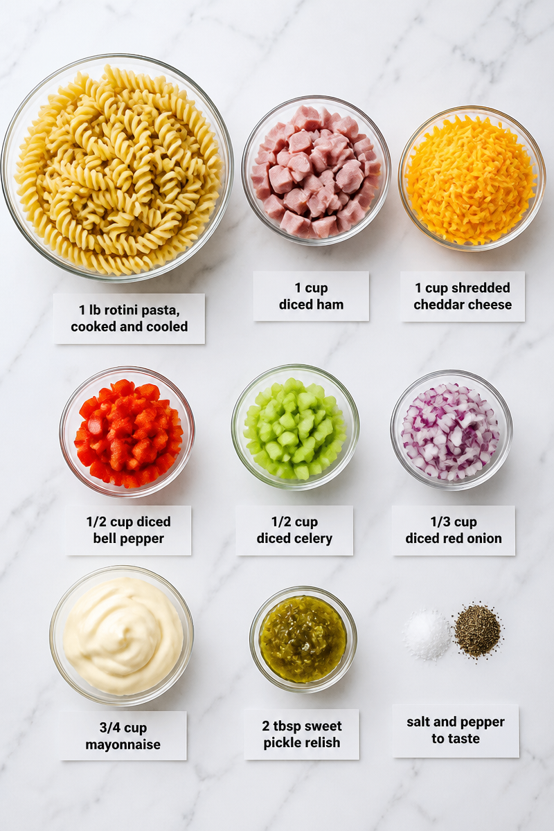 Southern Style Pasta Salad Bowl Southern Style Pasta Salad Bowl