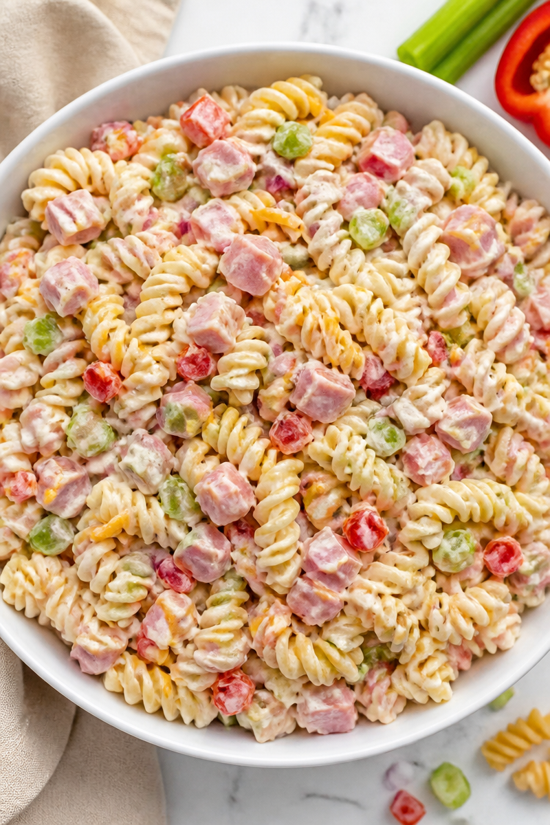 Southern Style Pasta Salad Bowl Southern Style Pasta Salad Bowl