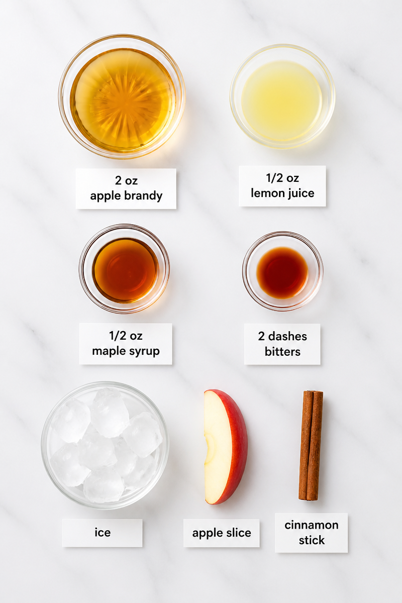Spiced Apple Brandy Fall Cocktail Spiced Apple Brandy Fall Cocktail