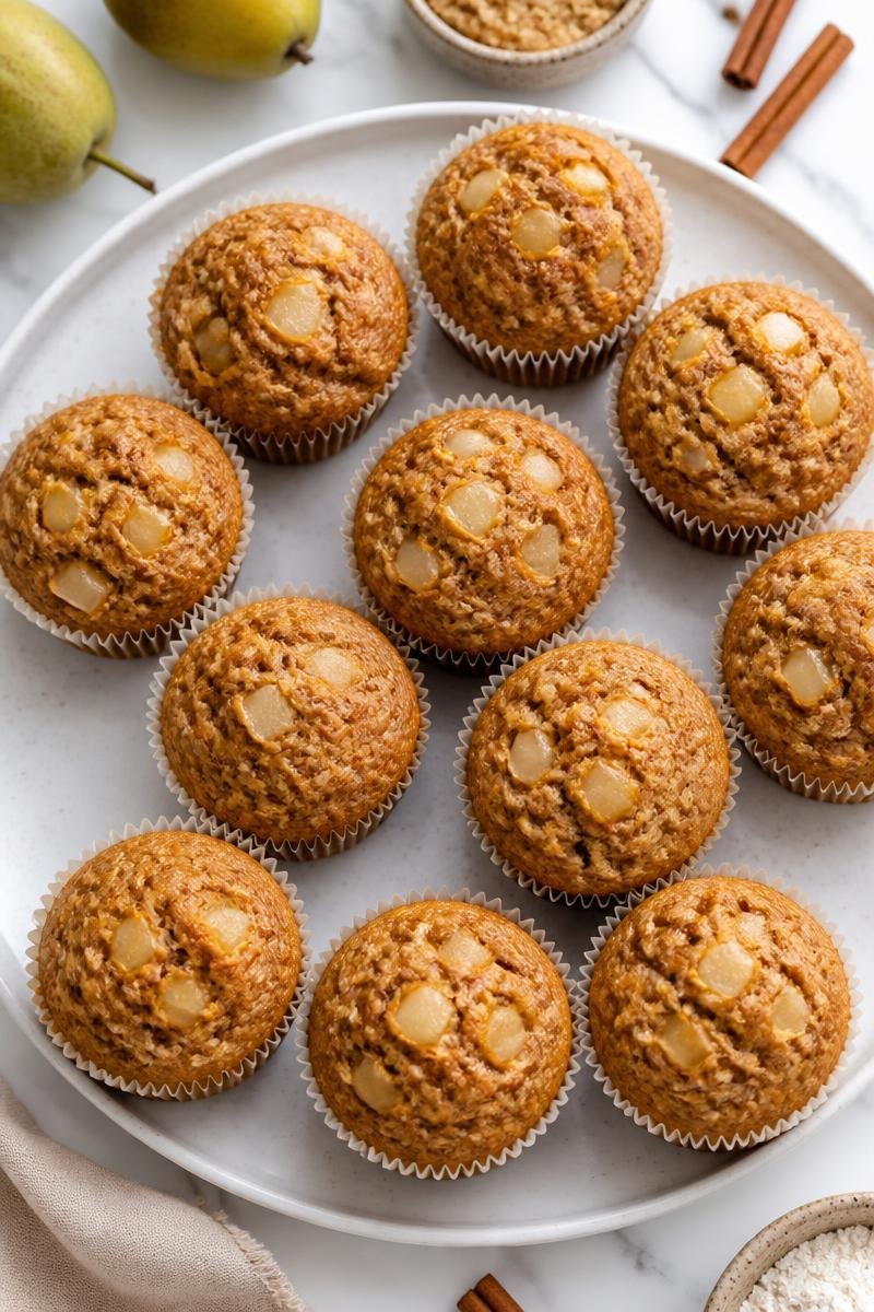 Spiced Pear Muffin Whole Grain Breakfast Spiced Pear Muffin Whole Grain Breakfast