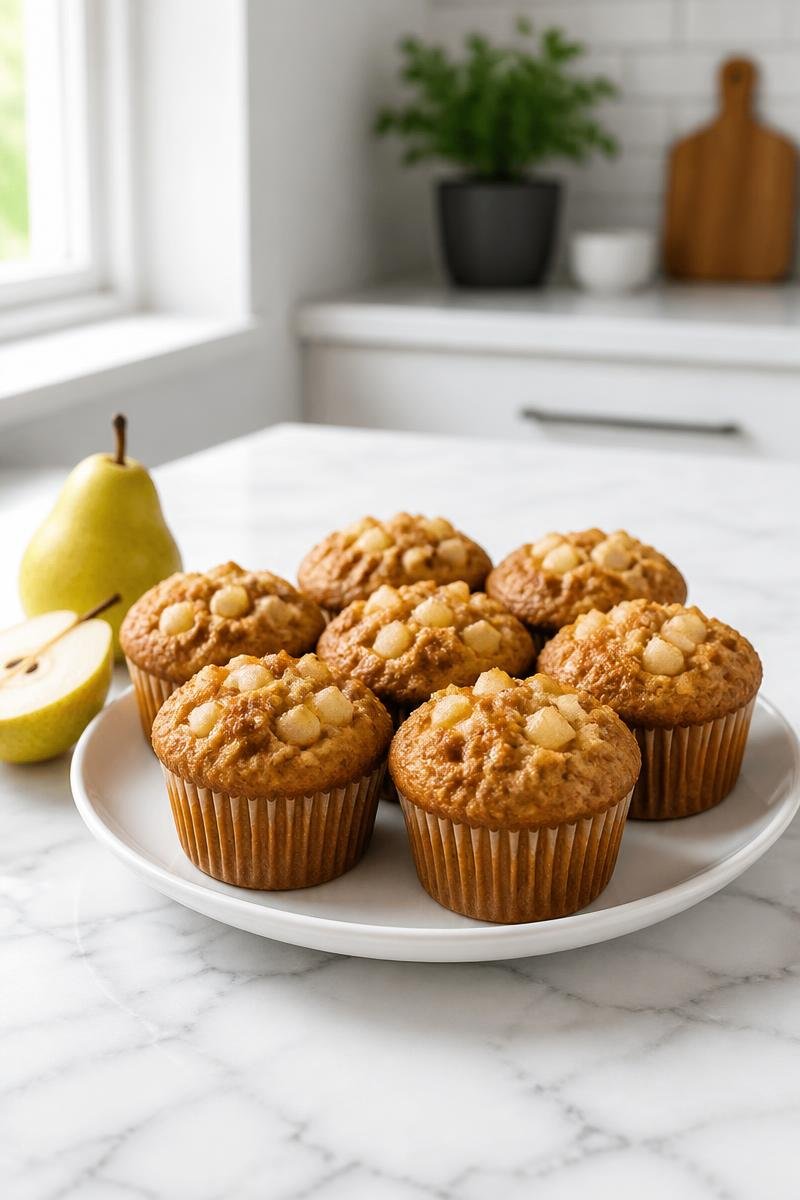 Spiced Pear Muffin Whole Grain Breakfast Spiced Pear Muffin Whole Grain Breakfast