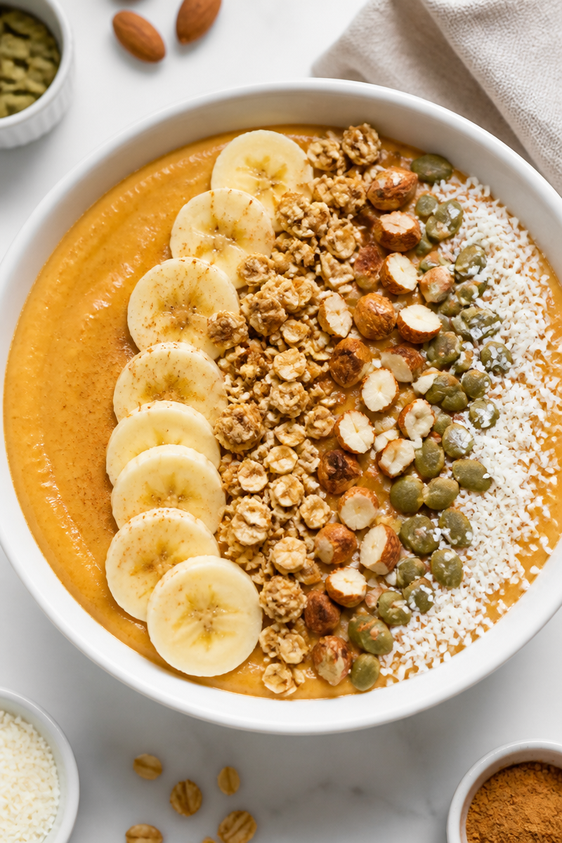 Spiced Pumpkin Smoothie Breakfast Bowl Spiced Pumpkin Smoothie Breakfast Bowl