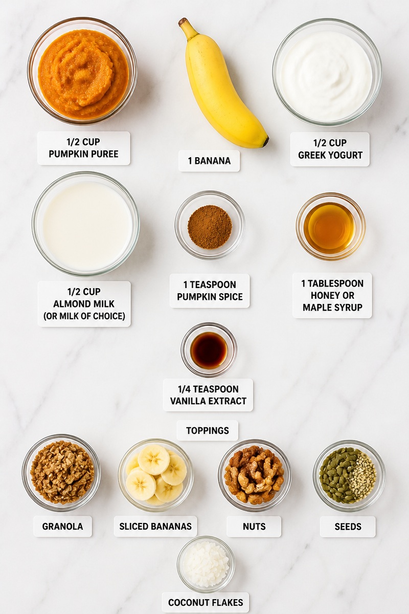 Spiced Pumpkin Smoothie Breakfast Bowl Spiced Pumpkin Smoothie Breakfast Bowl