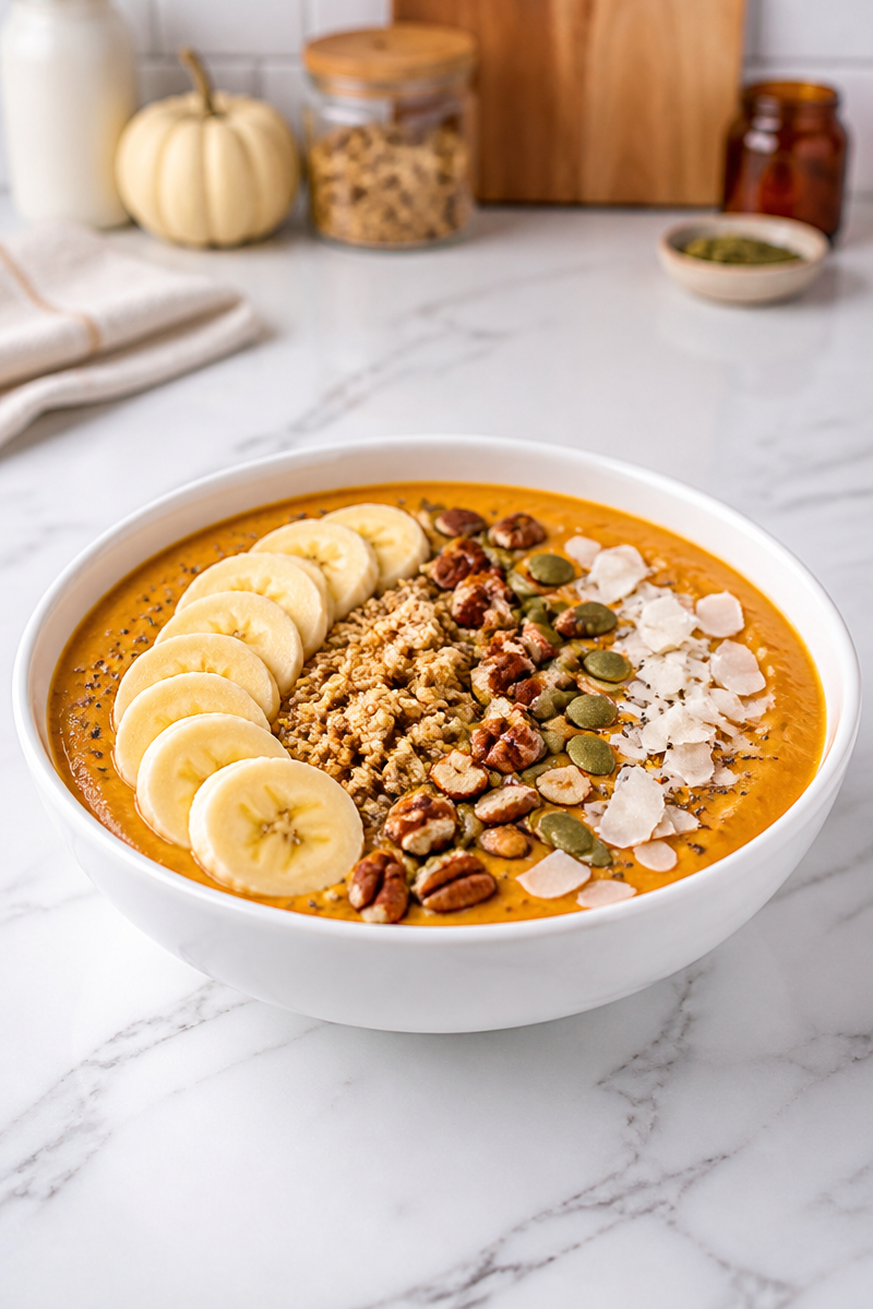 Spiced Pumpkin Smoothie Breakfast Bowl Spiced Pumpkin Smoothie Breakfast Bowl