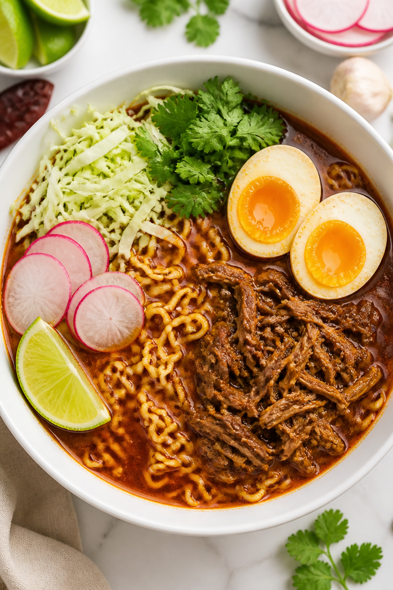 Spicy Birria Ramen Beef Broth Spicy Birria Ramen Beef Broth