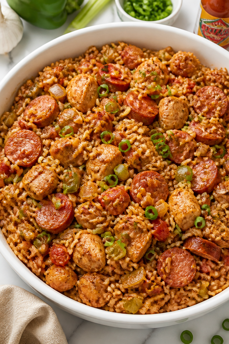 Spicy Chicken Jambalaya Cajun Rice
