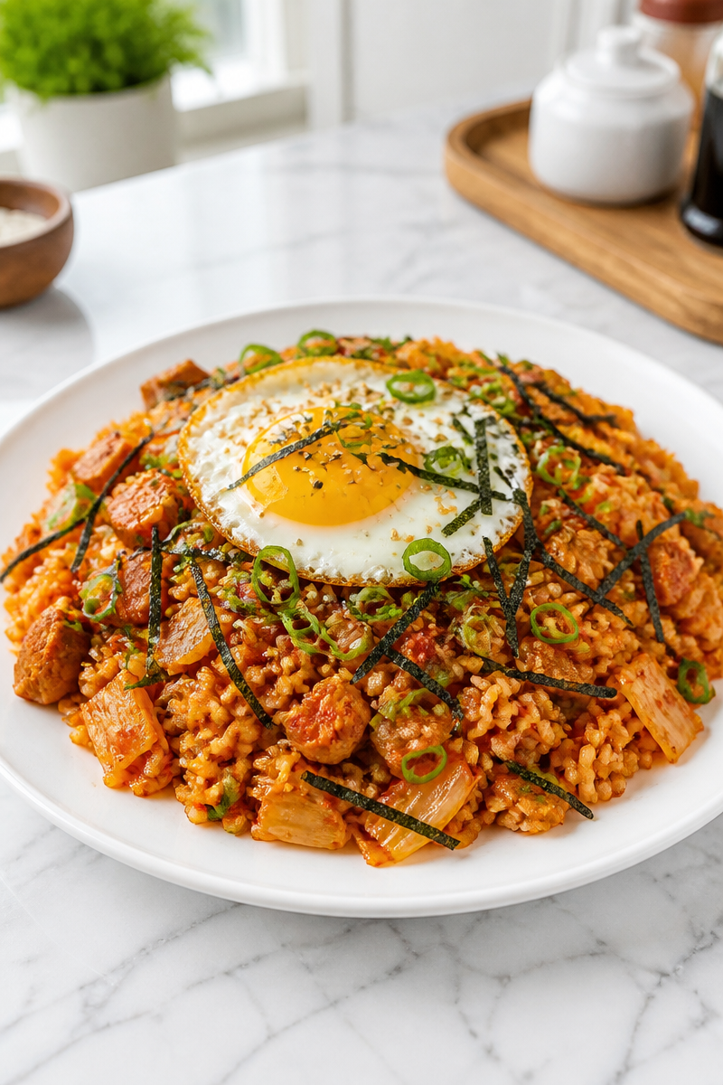 Spicy Kimchi Fried Rice Skillet Spicy Kimchi Fried Rice Skillet