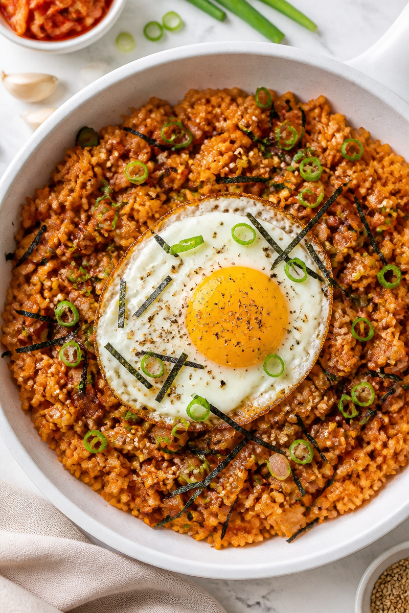 Spicy Kimchi Fried Rice Skillet Spicy Kimchi Fried Rice Skillet