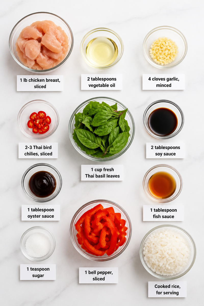 Spicy Thai Basil Chicken Spicy Thai Basil Chicken