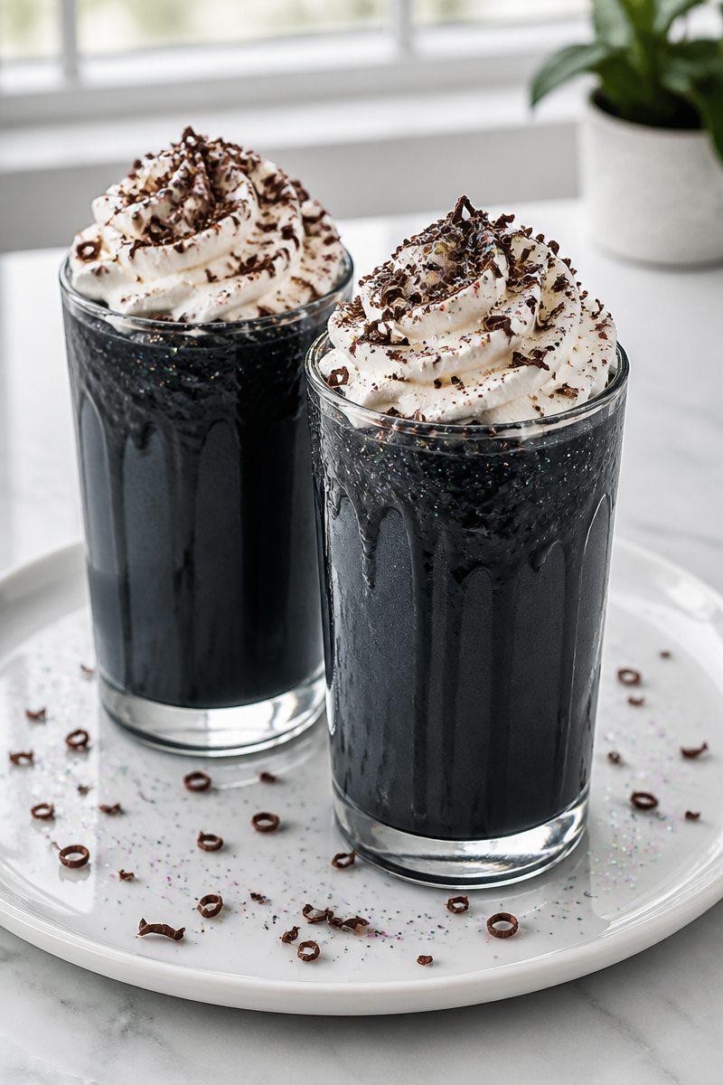 Spooky Black Velvet Chocolate Milk Spooky Black Velvet Chocolate Milk