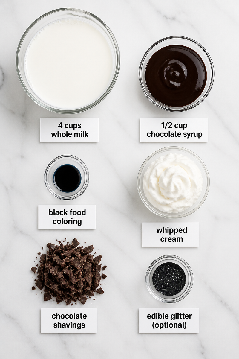 Spooky Black Velvet Chocolate Milk Spooky Black Velvet Chocolate Milk